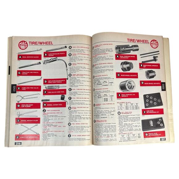 VTG 1981 MAC Tools Mechanic Technician Collectors Car Catalog Book Softcover 80s - Picture 11 of 16